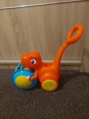 Tomy Jurassic World Pic N Push T-Rex Dinosaur Toy - Multicoloured - Image 1 of 4