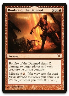 Bonfire of the Damned #129 (LP) Avacyn Restored AVR Magic MTG - Image 1 of 2