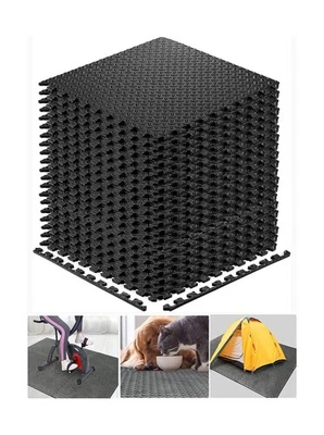 Exercise Mats Puzzle Foam Mats Gym Flooring Mat Cover 20 SQ.FT Inte... Fast Ship - Image 1 of 4