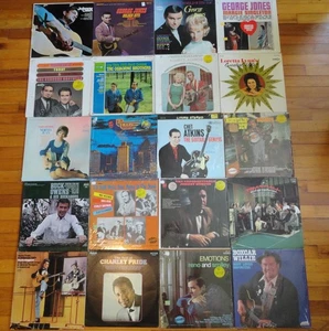 Classic Country Vinyl LP Lot 20 George Jones Osborne Brothers Haggard Cash Lynn+ - Picture 1 of 8