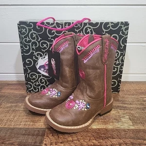 Girls Cowgirl Boots Cowboy Western Boots Mid Calf Riding Boots - UK 4.5 - US 5.5 - Picture 1 of 8