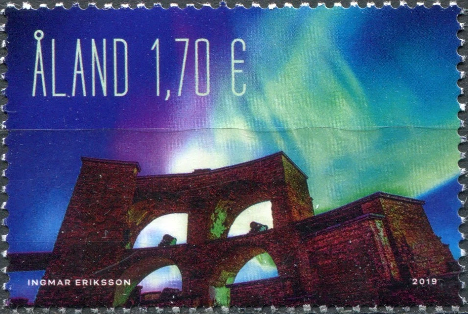 Aland Island 2019. Aurora Borealis (MNH OG **) Stamp - Image 1 of 1