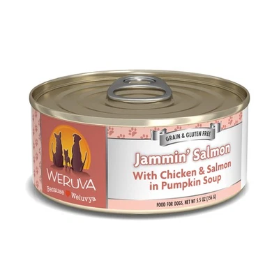 Comida clásica para perros Weruva Jammin' salmón con pollo y salmón en salsa 5,5 oz C... Foto 1 de 4