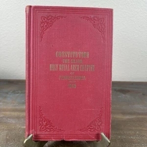1950 Freemasonry Constitution The Grand Holy Royal Arch Chapter Of Pennsylvania - Picture 1 of 14
