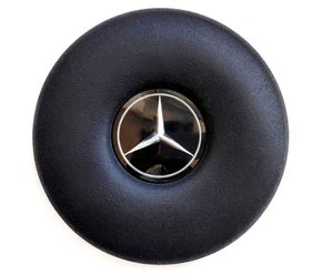 Mercedes-Benz W107 W108 W110 W113 W114 W115 Steering Wheel Center Black 1-Line - Imagen 1 de 5