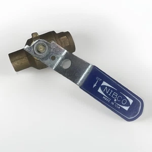 Nibco SFP600A 1/2 Zoll 600 PSI Lötzinn voller Anschluss Bronze Kugelhahn Neu - Bild 1 von 6