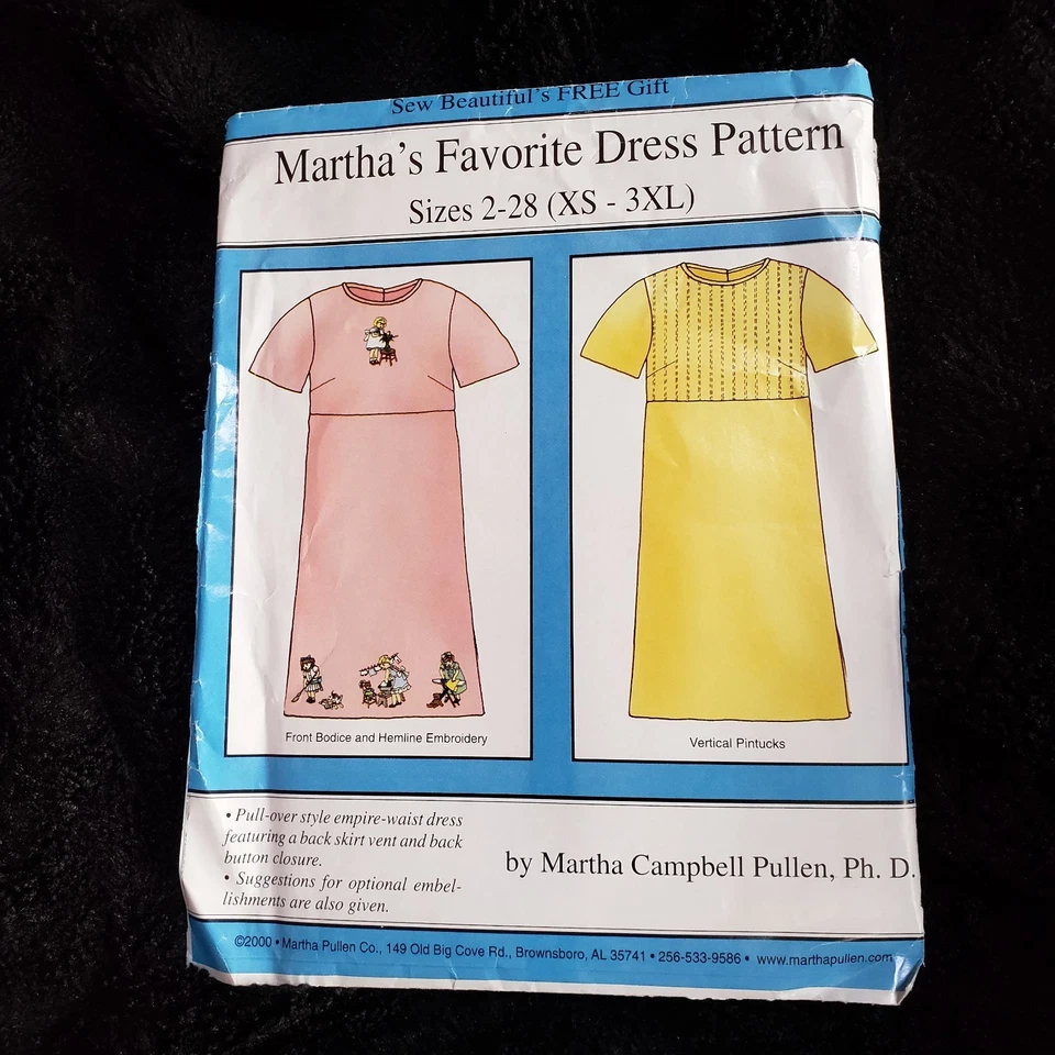 Martha's Favorite Dress Pattern sewing pattern size 2-28 XS-3XL - Image 1 of 4
