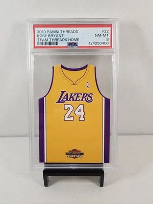 2010 Panini Threads Team Threads Home 22 Kobe Bryant PSA NM-Mint 8 POP 12 Lakers - Image 1 of 3