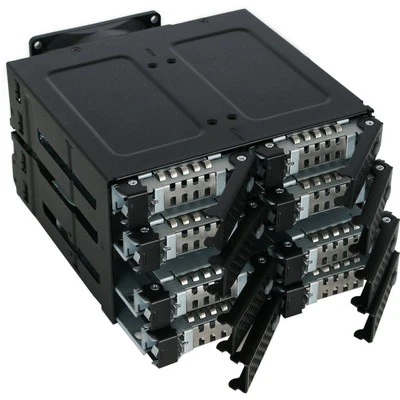 Icy Dock ToughArmor MB508SP-B Drive Enclosure for 5.25 - Mini-SAS HD Host - Image 1 of 4