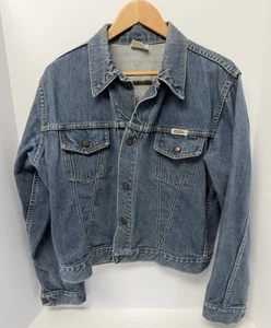 Chaqueta de camionero vintage GAUCHOS de mezclilla a presión MN 44” SM MD años 70 80 usada en excelente estado - Imagen 1 de 10