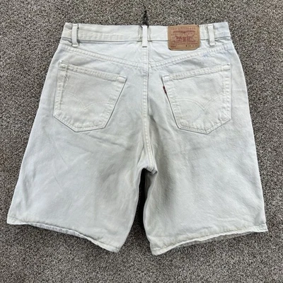 Pantalones Cortos De Colección Levi’s 550 Para Hombre Talla 34 Beige 100% Algodón Hechos en EE. UU. Foto 1 de 4