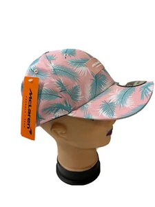 McLaren F1 Miami AOP 9Forty New Era Baseballcap pink verstellbar rund - Picture 1 of 3