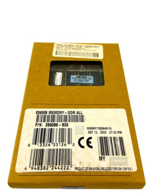 269086-B25 I GENUINE New Sealed HP 256MB DDR SDRAM Memory Module - Image 1 of 3