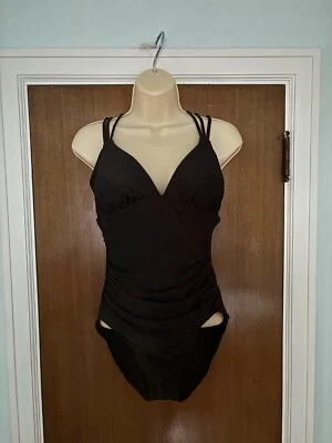 Новый с Ярлыками черный цельный купальник sz M от Merona - Изображение 1 из 3