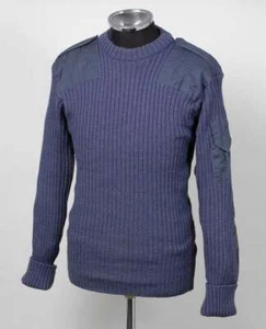 British air force blue-gray wool jumper sweater military sweatshirt RAF army - Imagen 1 de 17
