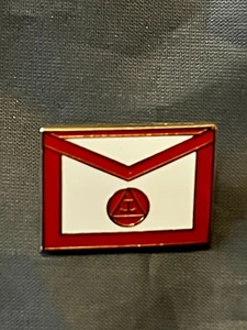York Rites Masonic Lapel Tac Pin White Red Triple Tau Apron Fraternity NEW! - Picture 1 of 1