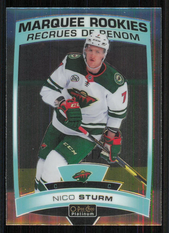 2019-20 O-Pee-Chee Platinum #163 Nico Sturm RC - Image 1 of 2
