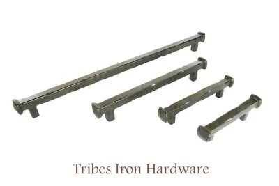 Tiradores de cajón de gabinete forjado moderno rústico cocina armario manijas hierro forjado Foto 1 de 4