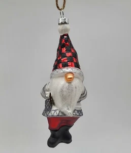 Wichtel Weihnachtsmann Glas Christbaumschmuck NEU Keramik Scheune Vintage inspiriert - Bild 1 von 4