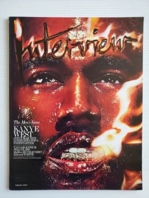 RARE 2014 Interview magazine KANYE WEST Taylor Kitsch Lucky Blue Sasha Luss - Image 1 of 4