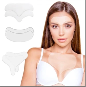6 Pack Wrinkle Patches Forehead Wrinkle Patches, anti Wrinkle Silicone Neck - Picture 1 of 12