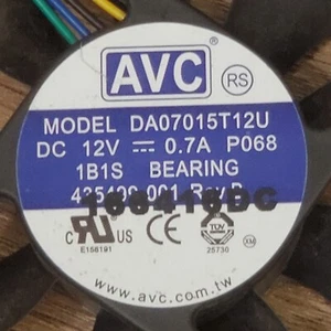 Ventilador de caja original AVC DA07015T12U 1B1S P068 P031 70 x 70 x 15 mm 4 pines - Imagen 1 de 2