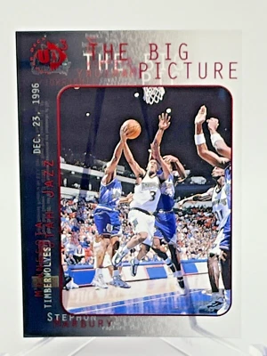 1996 UD3 Rookie Card 42 The Big Picture Stephon Marbury Minnesota Timberwolves - Image 1 of 4