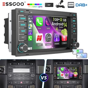 Für VW T5 Multivan Touareg Transporter Android 14 DAB+ Autoradio GPS Navi BT SWC - Bild 1 von 15