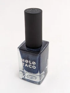 Holo Taco Sunken Secrets Dark Navy Blue Linear Holo Nail Lacquer Dark Rainbow - Picture 1 of 2