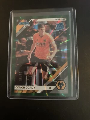 2019-20 Chronicles Donruss Green Lazer Conor Coady RC #190 Wolverhampton 2/50  - Image 1 of 4
