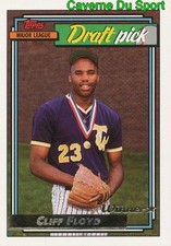 186 CLIFF FLOYD DRAFT PICK TOPPS GOLD WINNER BASEBALL CARD 1992