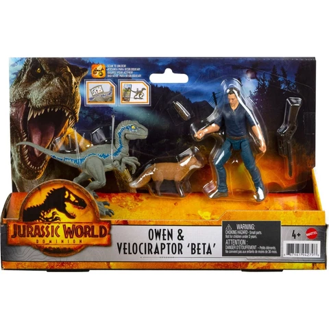 Jurassic World Dominion Owen and Velociraptor Beta Human and Dino Pack Cover