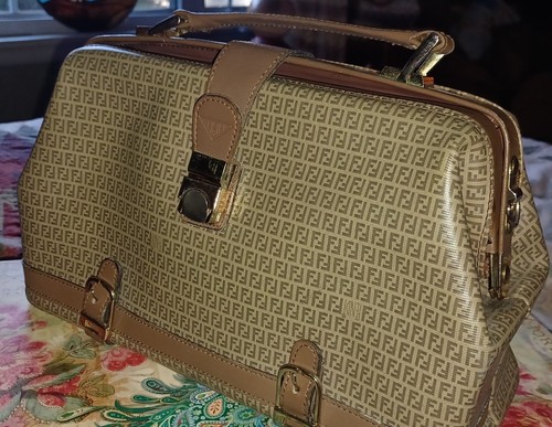 Borsa da medico Fendi marrone vintage borsetta porta tutto