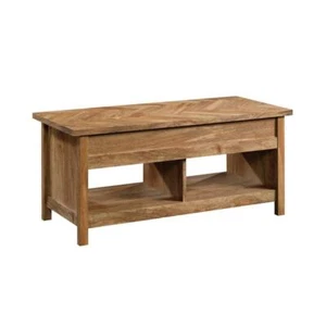 SAUDER Coffee Table 43.15" w/ Lift Top, Shelves Composite Wood in Sindoori Mango - Picture 1 of 9