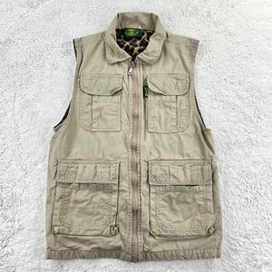 Chaleco Safari Etiqueta De Colección Para Mujer’s S Estampado Leopardo Bolsillos Utilidad Caza Fotografía - Imagen 1 de 6
