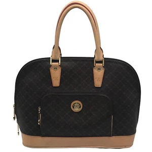 Rioni Brown Signature Dome Satchel Handle Bag - Picture 1 of 11