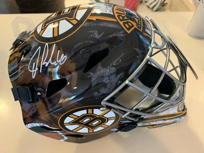Máscara de portero Franklin autografiada firmada por Tuukka Rask Boston Bruins tamaño completo Foto 1 de 3