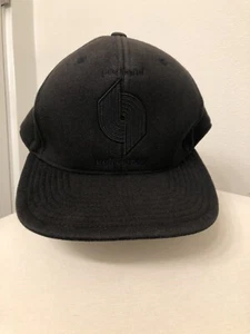 NBA Portland Blazers Mitchell & Ness Black Flat Bill Fitted Sz 7 3/8 59cm - Picture 1 of 7