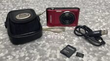 Samsung St66 Compact Digital Camera in Red; Battery, case, cable & 4gb ￼