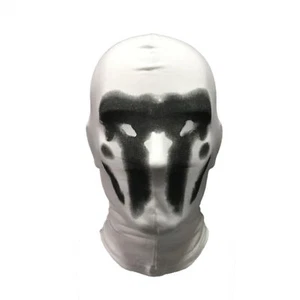 RELOJ Máscara de Rorschach Disfraz Disfraz Capucha Pasamontañas Capucha Accesorios Halloween - Imagen 1 de 2