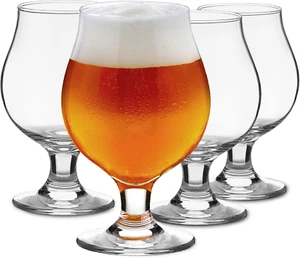 Beer Glasses 4 Set 16 OZ Classic Craft Goblet Glasses Premium Beer Glasses Safe - Picture 1 of 1