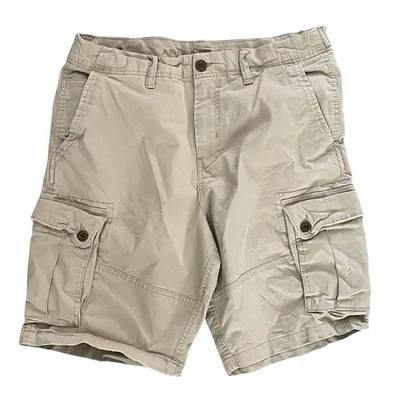 American Eagle Cargo Shorts Men's 36 Flex Tan Y2K Pockets Grunge - Image 1 of 4