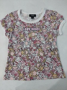 NEW Beautees By Amy Byer Girl's Love More Kawaii T-Shirt Top Tee Size L 14 NWOT - Picture 1 of 7