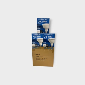 Viribright LOT OF 7 - 750077 75W Equal Light Bulbs 15W PAR38 LED 6000k Dimmable - Picture 1 of 6