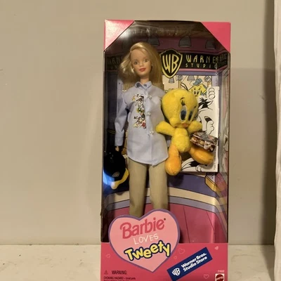 Винтажный Warner Bros. Студийный магазин Barbie любит Tweety 1998 Mattel 21632 Looney Tunes - Изображение 1 из 2
