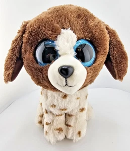 Ty Beanie Boos Muddles The Dog 9" Big Blue Glitter Eyes NO TAG Collector Item - Picture 1 of 14