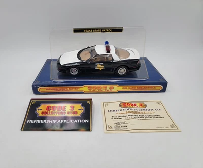 CÓDIGO 3 - Escala 1/24 - Texas State Trooper Highway Patrol Chevy Camaro Car - LEER Foto 1 de 4