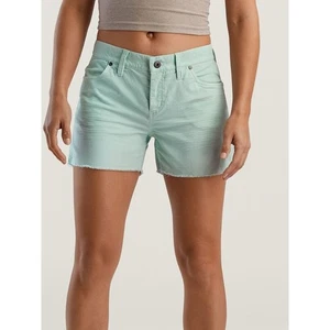 Carve Designs Ohau Butter 4" Corduroy Shorts Size 8 Mint Blue Casual Frayed Hem - Picture 1 of 8