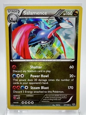 Salamence 57/108 Holo Rare Roaring Skies Pokémon Card 2015 LP - Image 1 of 2