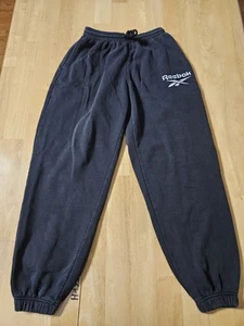 Reebok Black Jogger Classic Signature Boys Size M (12-14) Casual Athletic @B1 - Picture 1 of 7